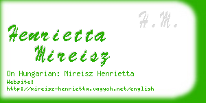 henrietta mireisz business card